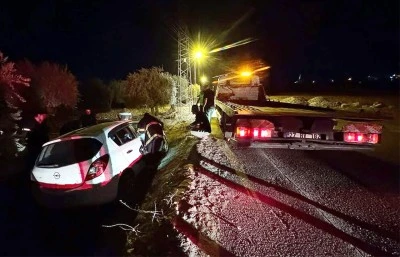 Kilis’te otomobil devrildi: 1 yaralı