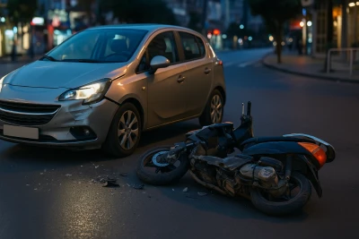 Kilis’te otomobil ile motosiklet çarpıştı: 1 kişi yaralandı