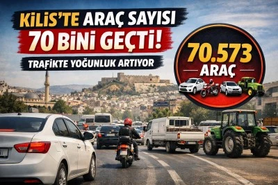 Kilis&rsquo;te Otomobil ve Motosiklet Sayısı Patladı!