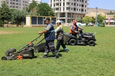 Kilis'te parklarda hummalı çalışma