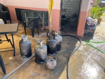 Kilis’te patlayan tüpler maddi zarara yol açtı