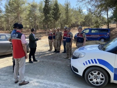Kilis’te Polis ve Jandarmadan Yangın Riskine Karşı Sıkı Önlem