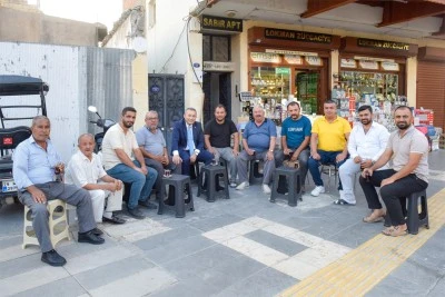 Kilis’te Sabah Pazarı’nda samimi sohbetler, sıcak karşılama!