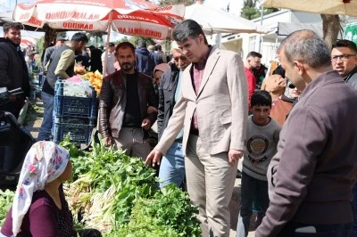 Kilis&rsquo;te Semt Pazarında Yoğun İlgi: Vali Kalaylı Halkın Arasında