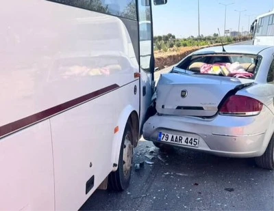 Kilis'te Şıhmansur Kavşağında yine kaza!