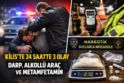 Kilis`te son 24 saatte meydana gelen asayiş olayları