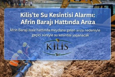 Kilis&rsquo;te Su Kesintisi  