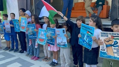 Kilis’te Sumud Filosu’na Destek