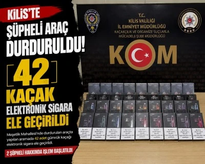 Kilis&rsquo;te Ş&uuml;pheli Ara&ccedil; Polis Kontrol&uuml;nden Ka&ccedil;amadı!