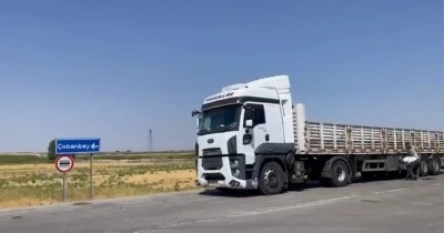 Kilis'te Tır Yoğunluğu 