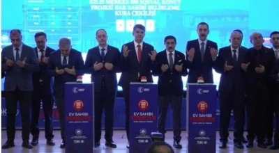  Kilis&rsquo;te TOKİ Sosyal Konut Kura &Ccedil;ekimi Yapıldı