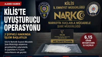 Kilis&rsquo;te Uyuşturucu Operasyonu