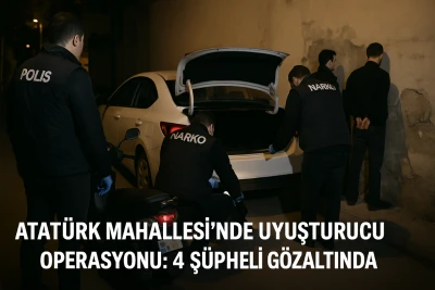 Kilis`te uyuşturucu operasyonu: 4 şüpheli gözaltında