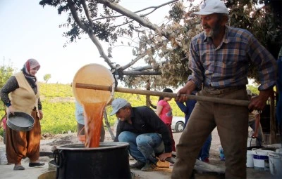 Kilis'te üzüm para etmeyince üreticiler pekmeze yöneldi