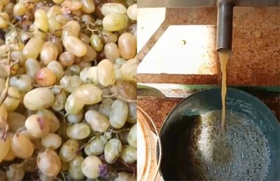 Kilis'te Üzümler Geleneksel Yöntemlerle Pekmeze Dönüşüyor