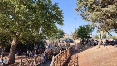 Kilis’te vatandaşlar serinlemek için mesire alanlarına akın ediyor 