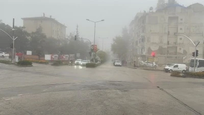  Kilis’te yağmur ve sis etkili oldu