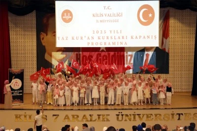 Kilis’te Yaz Kur’an Kursları Kapanış Programı gerçekleştirildi