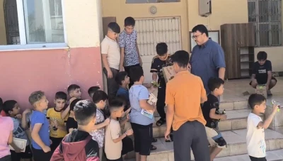 Kilis'te Yaz Kur'an Kurslarına Yoğun İlgi: Bilal Habeş Camii'nde &Ccedil;ocuklara Dondurma S&uuml;rprizi!