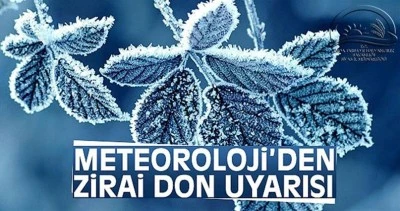 Kilis&rsquo;te Zirai Don Uyarısı