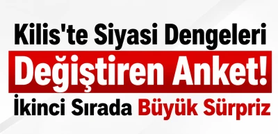 Kilis'te Siyasi Dengeleri Değiştiren Anket! İkinci Sırada B&uuml;y&uuml;k S&uuml;rpriz