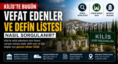 Kilis'te Bug&uuml;n Vefat Edenler ve Defin Listesi Nasıl Sorgulanır? 2026 G&uuml;ncel Rehber