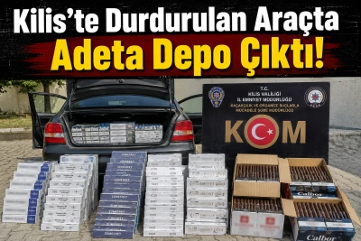 Kilis'te Ka&ccedil;ak Sigara Operasyonu! 1.420 Paket Sigara ve 2 Bin Puro Ele Ge&ccedil;irildi
