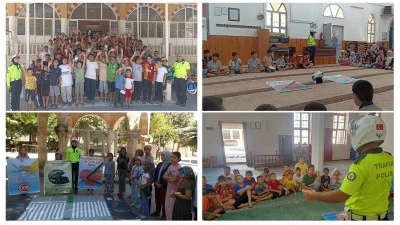 Kilis'te 1.118 Yaz Kur'an Kursu &Ouml;ğrencisine Trafik Eğitimi Verildi