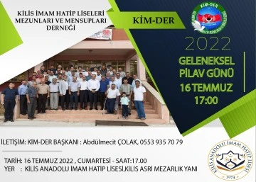 Kim-Der’den geleneksel pilav gününe davet!