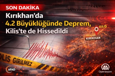 Kırıkhan&rsquo;da deprem, Kilis&rsquo;te de hissedildi
