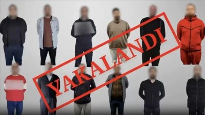 Kırmızı bültenle aranan 12 suçlu kırmızı çizik yedi