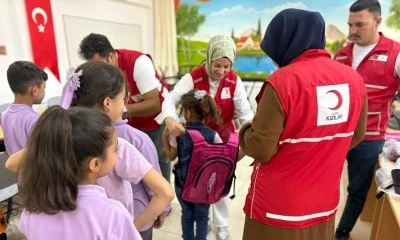 Kızılay’dan Kilis’te Öğrencilere Çanta Desteği
