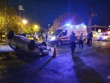 Köpeğe çarpmamak için canından oluyordu