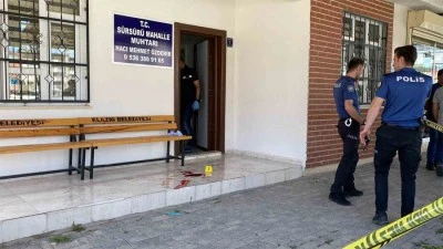 Mahalle muhtarı silahlı saldırıda yaralandı