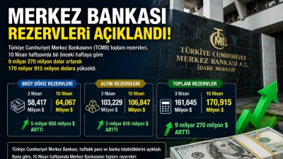 Merkez Bankası Rezervleri Rekor Seviyeye Yaklaştı