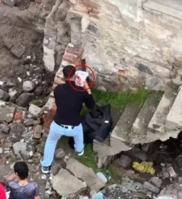 Metruk eve terk edilmiş bir bebek bulundu