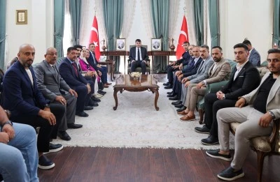 MHP Kilis'in Yeni Y&ouml;netiminden Protokole Nezaket Ziyareti