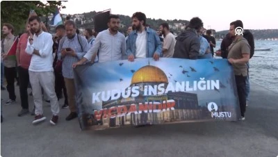 Mısıra tepki için &quot;Gazze için Nöbete Davet&quot; eylemi başladı