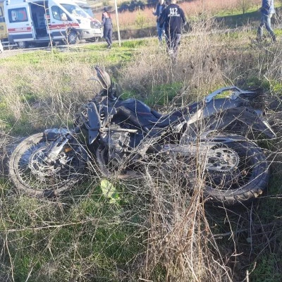 Motosiklet kazası: Sürücü yaşamını yitirdi