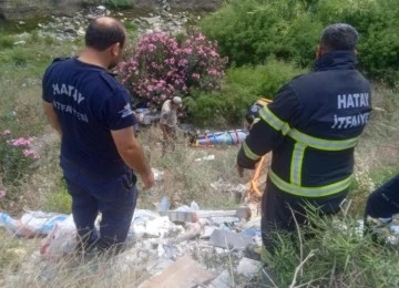 Motosiklet uçuruma yuvarlandı: 1 yaralı