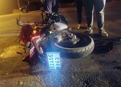 Motosikletin sürücüsü hayatını kaybetti