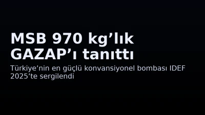 MSB, 970 kg’lık GAZAP’ı tanıttı