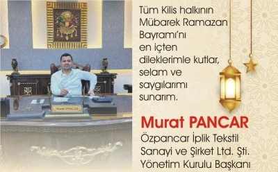 Murat Pancar’dan Kurban Bayramı Mesajı
