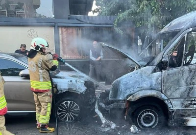 Öğrenci servisi alev aldı: 13 çocuk saniyelerle kurtarıldı