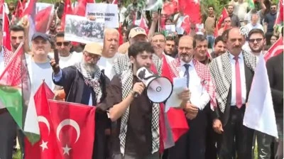 Öğrenciler ve Akademisyenler birlikte Gazze için yürüdü