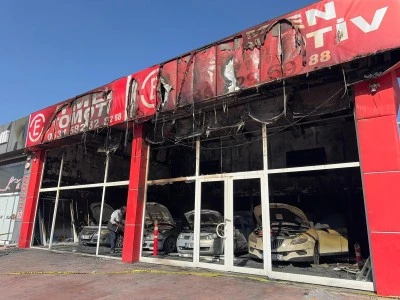 Ortağı tutuklanan galeride intikam kundaklaması