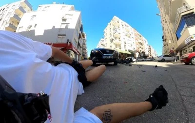 Peş peşe kaza geçirdi; motor tutkusundan dönmedi