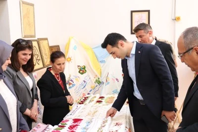 Polateli’nde El Sanatları Sergisine Yoğun İlgi