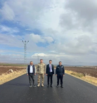 Polateli’nde iki köy yolunda çalışmalar tamamlandı
