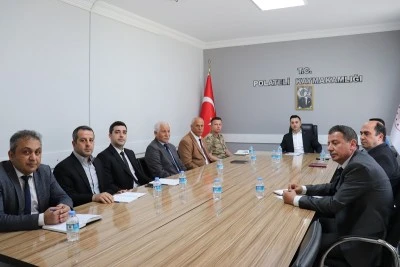 Polateli’nde ilçesinde toplantı yapıldı